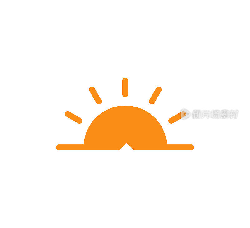 Sun icon vector logo template